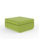 Pouf carré vert ULM Vondom, coussin d'assise rembourré coordonné