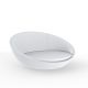 Daybed rond blanc ULM Vondom, coussins blancs