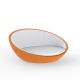 Daybed rond orange ULM Vondom, coussins blancs