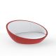 Daybed rond rouge ULM Vondom, coussins blancs