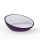 Daybed rond violet ULM Vondom, coussins blancs