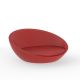 Daybed rond rouge ULM Vondom, coussins coordonnés