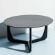 Table basse en chêne massif laqué noir LILI Møbel Copenhagen hauteur 42 cm