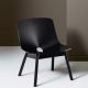 Fauteuil lounge chêne teinté noir MONO Woud