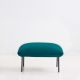 Pouf cuir turquoise NAKKI Woud