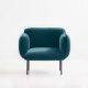 Fauteuil velours turquoise NAKKI Woud