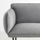 Fauteuil tissu gris clair NAKKI Woud