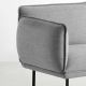 Fauteuil tissu gris clair NAKKI Woud