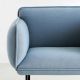 Fauteuil tissu bleu NAKKI Woud