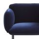 Fauteuil velours bleu NAKKI Woud