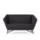 Canapé 3ANGLE Prostoria, tissu noir 193 Divina MD