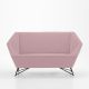 Canapé 3ANGLE Prostoria, tissu rose 633 Divina MD