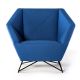 Fauteuil 3ANGLE Prostoria, tissu bleu 791 Divina 3 