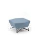 Pouf 3ANGLE Prostoria, tissu bleu ciel 38 Era