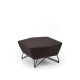 Pouf 3ANGLE Prostoria, tissu marron 21 Era