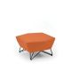 Pouf 3ANGLE Prostoria, tissu orange 05 Era