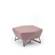 Pouf 3ANGLE Prostoria, tissu azur 20 Era