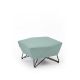 Pouf 3ANGLE Prostoria, tissu menthe 813 Divina MD