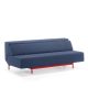 Canapé convertible PIL-LOW Prostoria, tissu Bleu denim 42 Era, piètement rouge