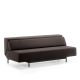 Canapé convertible PIL-LOW Prostoria, tissu Marron 21 Era, piètement noir