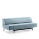 Canapé convertible PIL-LOW Prostoria, tissu Bleu ciel 823 Remix, piètement gris