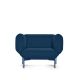 Fauteuil bleu 15 SEGMENT Prostoria, pieds bleus