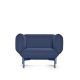 Fauteuil bleu denim 42 SEGMENT Prostoria, pieds bleus