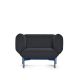 Fauteuil gris 13 SEGMENT Prostoria, pieds bleus