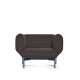 Fauteuil marron 21 SEGMENT Prostoria, pieds bleus