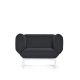 Fauteuil gris 13 SEGMENT Prostoria, pieds blancs