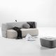 Canapé 3 places convertible et pouf  REVOLVE Prostoria 