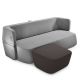 Pouf repose-pied marron 21 et canapé convertible REVOLVE Prostoria