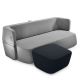 Pouf repose-pied noir 14 et canapé convertible REVOLVE Prostoria