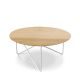 Table basse plateau chêne POLYGON Prostoria, pied blanc