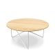 Table basse plateau frêne POLYGON Prostoria, pied blanc