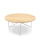 Table basse plateau frêne POLYGON Prostoria, pied blanc