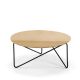 Table basse plateau chêne POLYGON Prostoria, pied noir