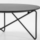 Table basse design contemporain en bois POLYGON Prostoria (modèle plateau Fenix noir)