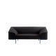 Canapé 2 places SEAM Prostoria, tissu Steelcut Trio noir, structure bleue