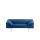 Canapé 2 places SEAM Prostoria, tissu Steelcut Trio lapis lazuli, structure jaune