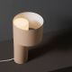 Lampe de table design TANGENT Woud, coloris sable