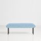 Banc design NAKKI BENCH Woud, tissu Step bleu ciel