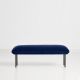 Banc design NAKKI BENCH Woud, velours Harald bleu nuit