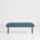 Banc design NAKKI BENCH Woud, velours Ontario turquoise