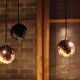 Suspensions BOULE Innermost, cuivre et noir brillant