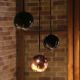 Suspensions BOULE Innermost, cuivre et noir brillant