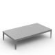 Table basse 180x90 aluminium ZEF Matière Grise