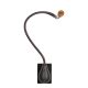 Applique LED COBRA Innermost marron, vue avec platine