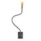 Applique LED COBRA Innermost marron, vue avec platine