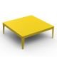 Table basse 130x130 jaune ZEF Matière Grise